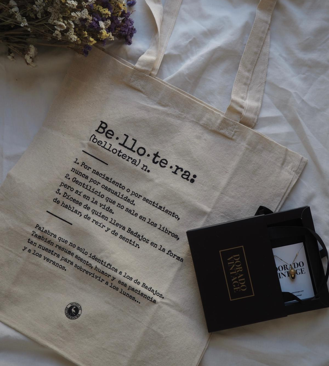 Pack Collar Bellotera + Tote Bag // Colaboración Dorado Vintage
