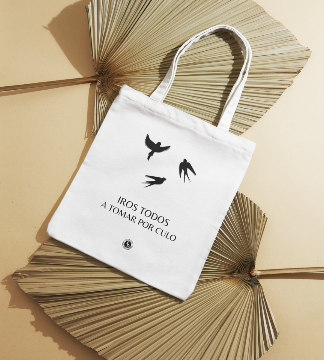 Totebag en honor a Robe Iniesta Extremoduro golondrinas iros todos a tomar por culo